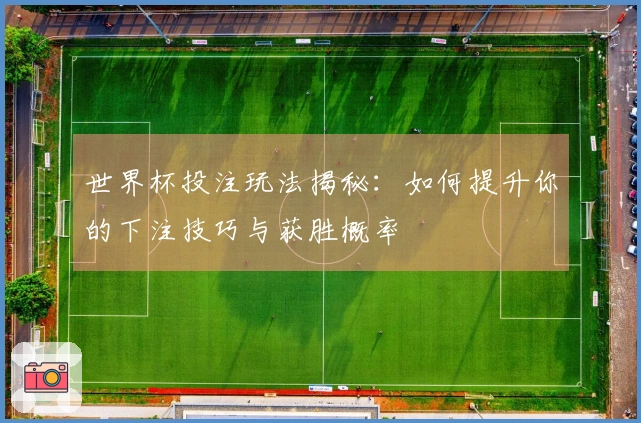 世界杯投注玩法揭秘：如何提升你的下注技巧与获胜概率
