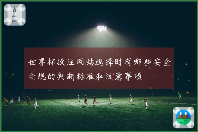 世界杯投注网站选择时有哪些安全合规的判断标准和注意事项